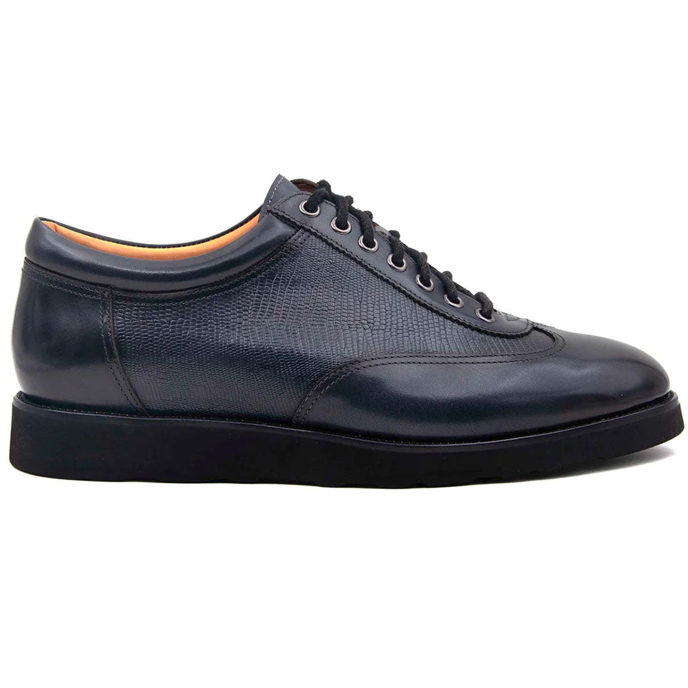 Ugo Vasare Aaron Lizard Print Sneakers Charcoal