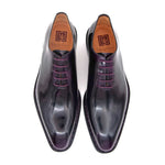 Ugo Vasare Jason Patent Leather Oxfords Purple