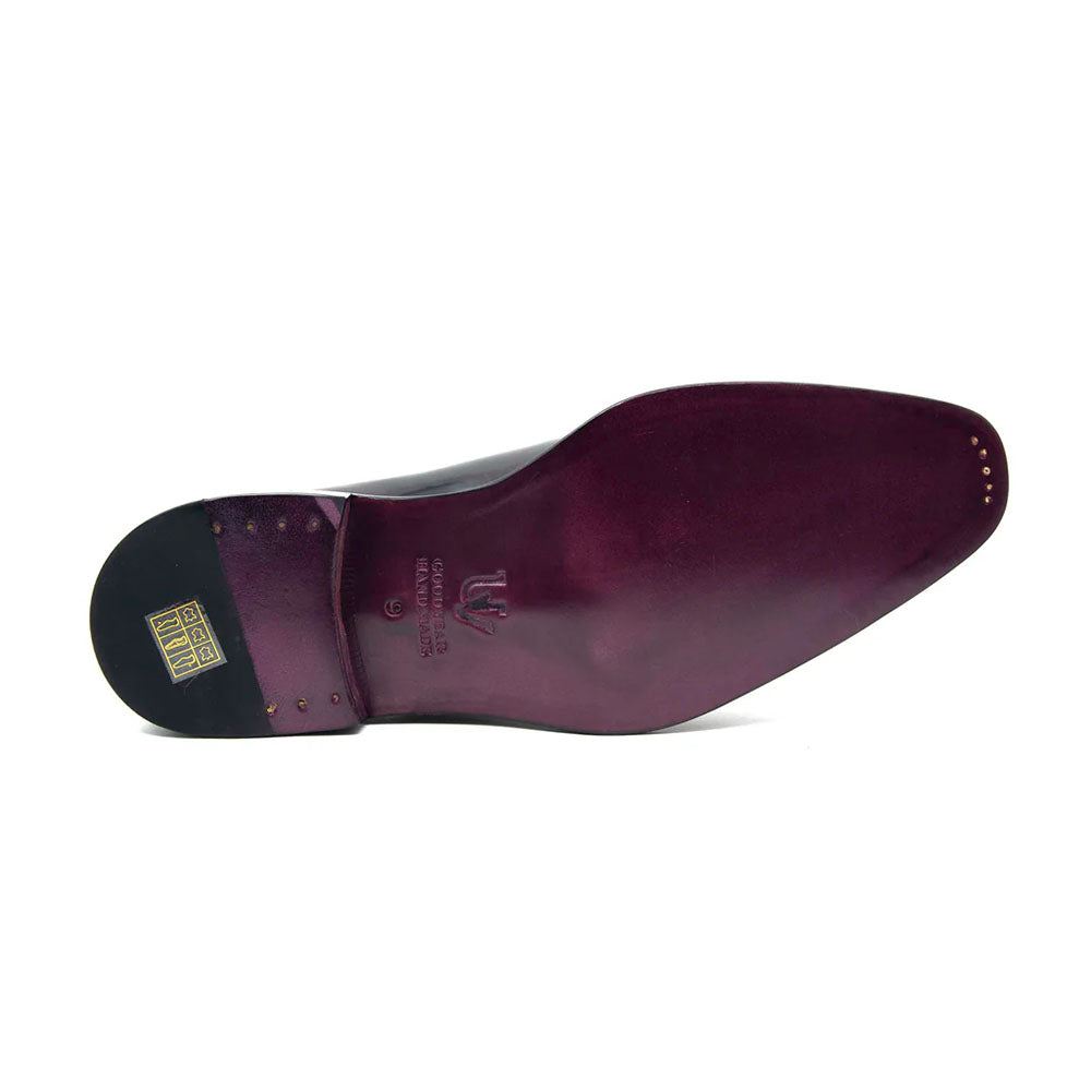 Ugo Vasare Jason Patent Leather Oxfords Purple