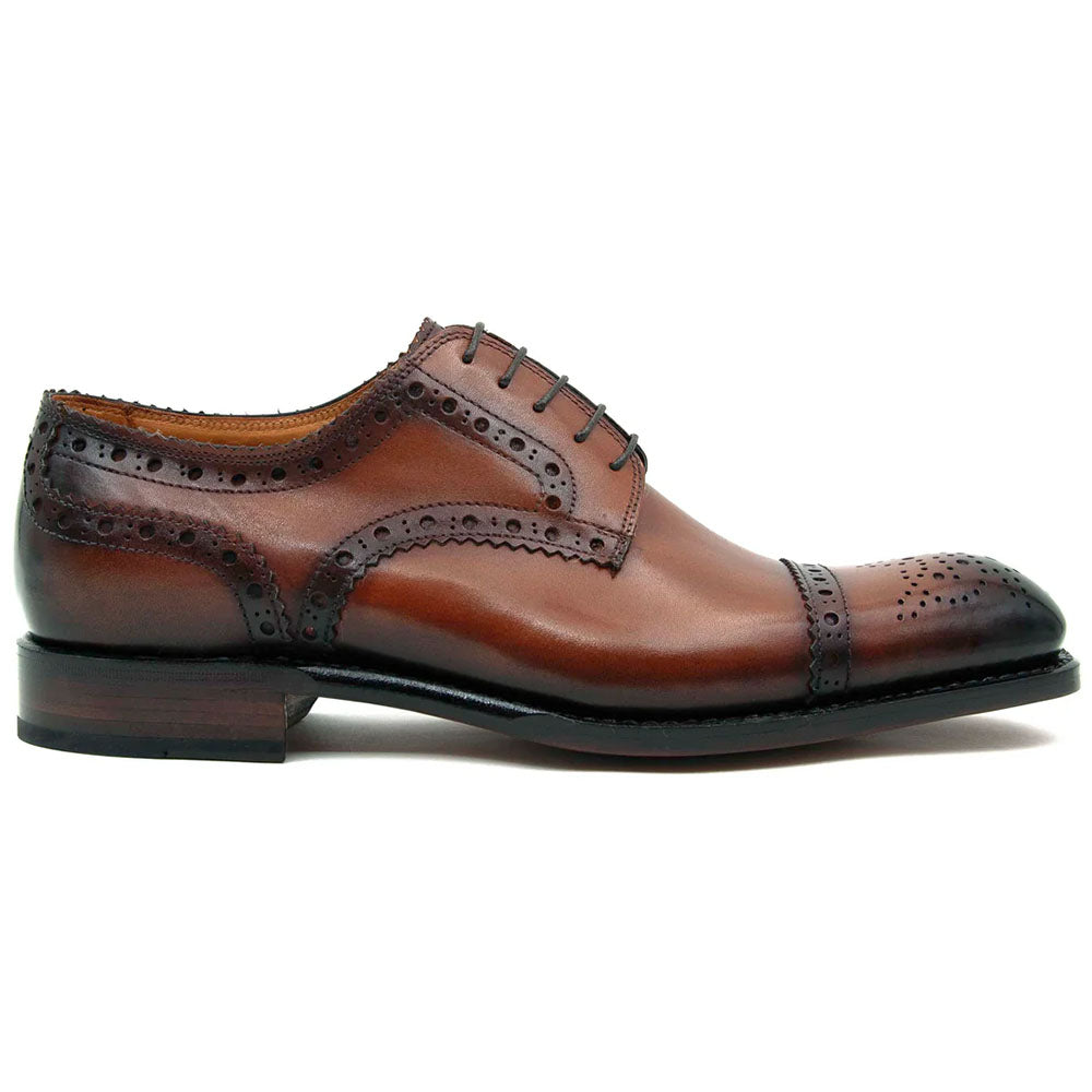 Ugo Vasare Gaelic Cap Toe Derby Tobacco