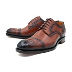 Ugo Vasare Gaelic Cap Toe Derby Tobacco