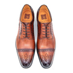 Ugo Vasare Gaelic Cap Toe Derby Tobacco
