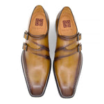 Ugo Vasare Alex Double Monkstrap Shoes Mustard