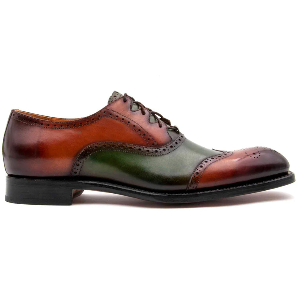 Ugo Vasare Stephen Oxford Wingtip Shoe Camel / Green