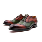 Ugo Vasare Stephen Oxford Wingtip Shoe Camel / Green