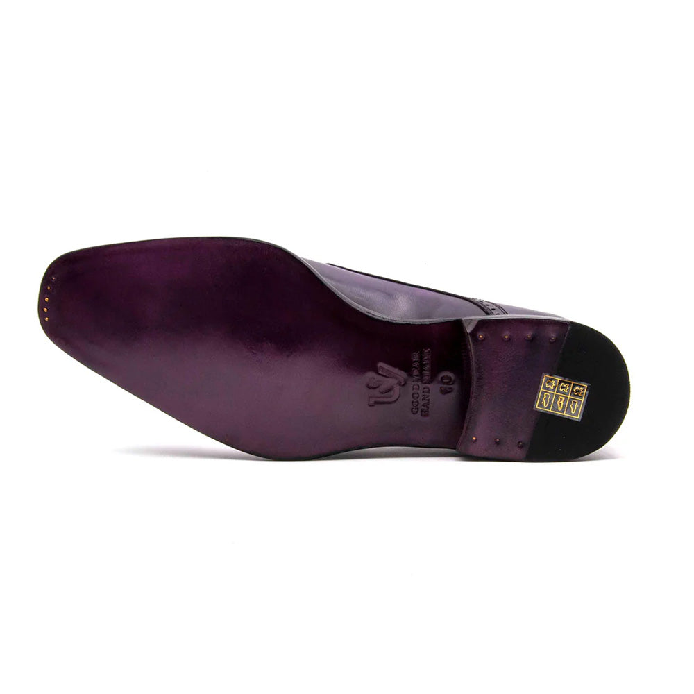 Ugo Vasare Scott Derby Brogue Shoes Purple