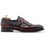 Harris Firenze 1913 Hand-Painted Leather Buckle Moccasin Bordeaux