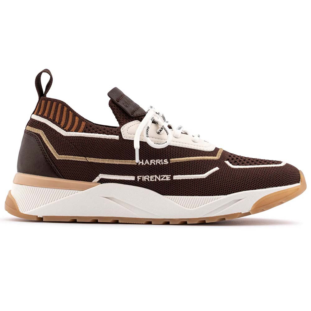 Harris Firenze 1913 Slip-On Fabric Sneakers Caffè