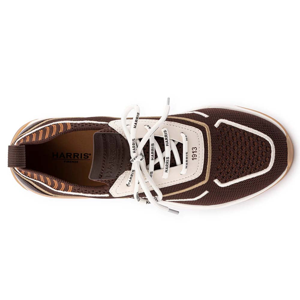 Harris Firenze 1913 Slip-On Fabric Sneakers Caffè