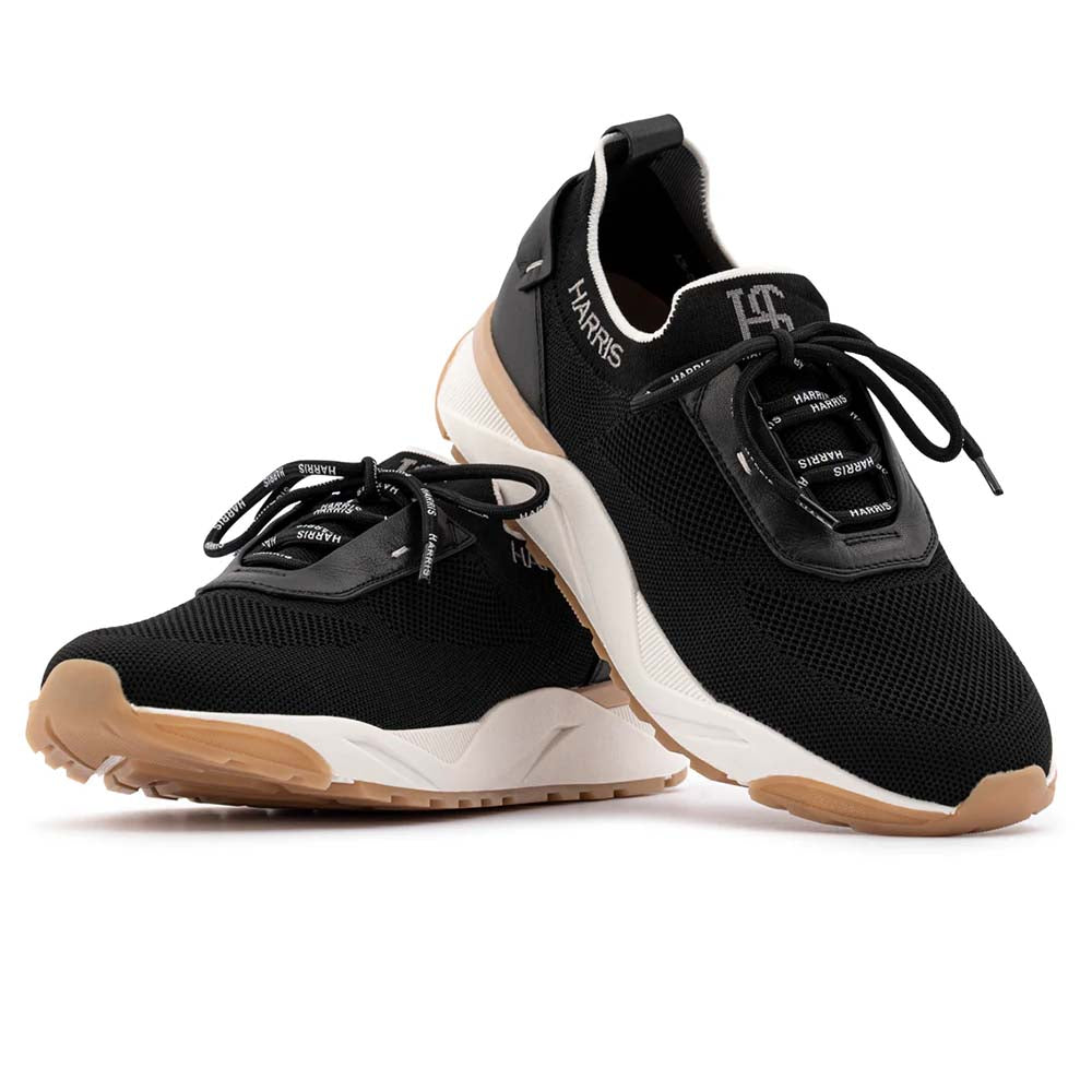Harris Firenze 1913 Slip-On Fabric Sneakers Black