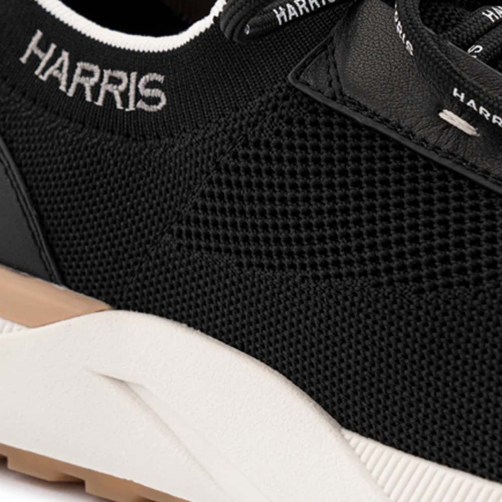 Harris Firenze 1913 Slip-On Fabric Sneakers Black