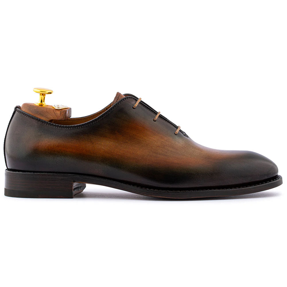 Harris Firenze 1913  Hand-Painted Smooth Leather Oxford Hazlenut