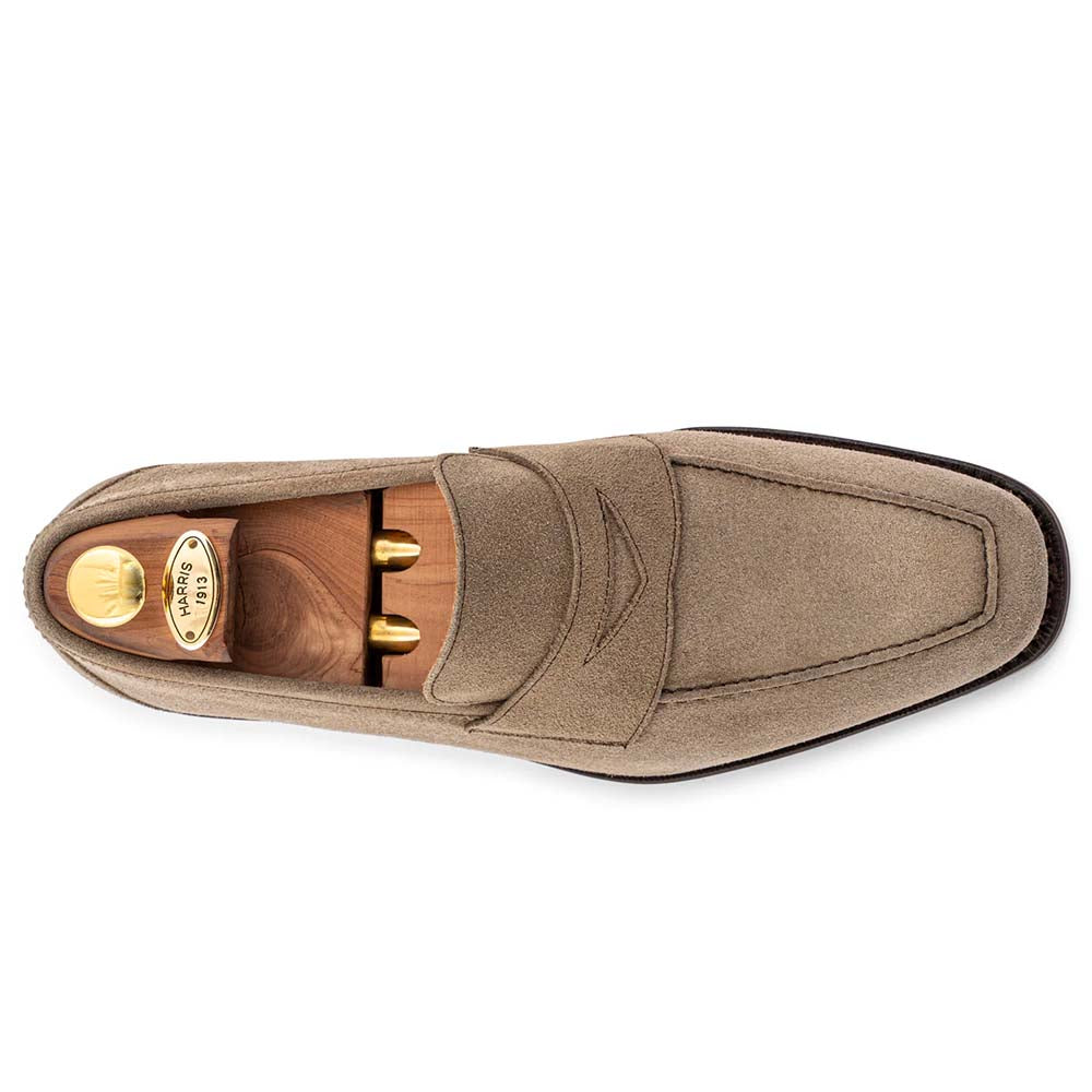 Harris Firenze 1913 Suede Penny Moccasin Beige