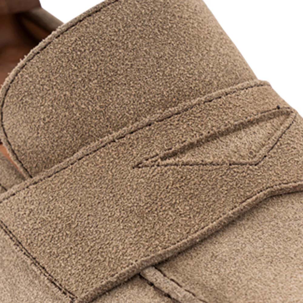 Harris Firenze 1913 Suede Penny Moccasin Beige