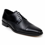 Belvedere Studio Alexander Deerskin & Nappa Derby Black