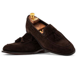 Harris Firenze 1913 Suede Tassel Moccasin Dark Brown