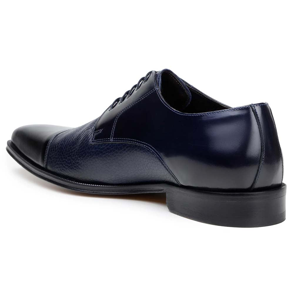 Belvedere Studio Alexander Deerskin & Nappa Derby Navy