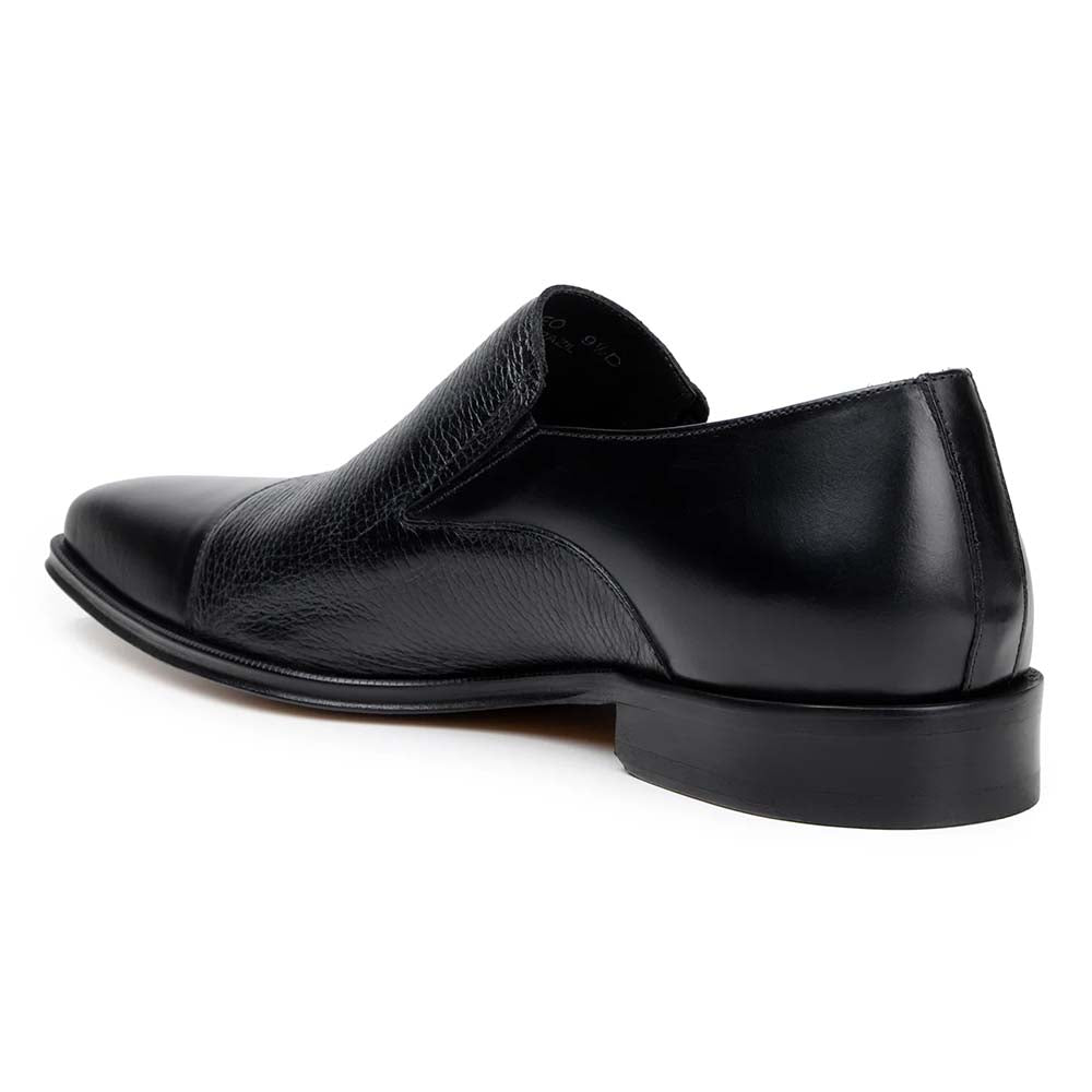 Belvedere Studio Andreo Deerskin & Nappa Loafers Black