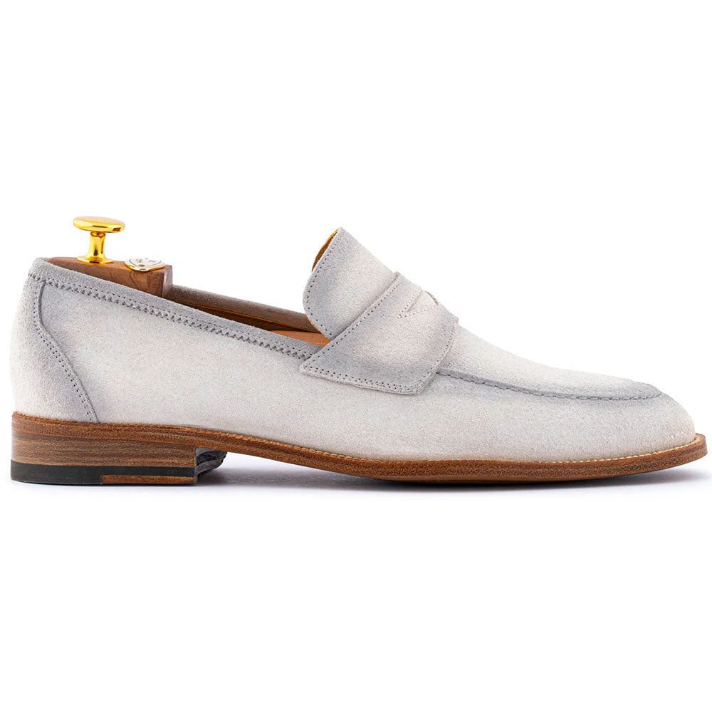 Harris Firenze 1913 Hand-Aged Suede Penny Moccasin Sand