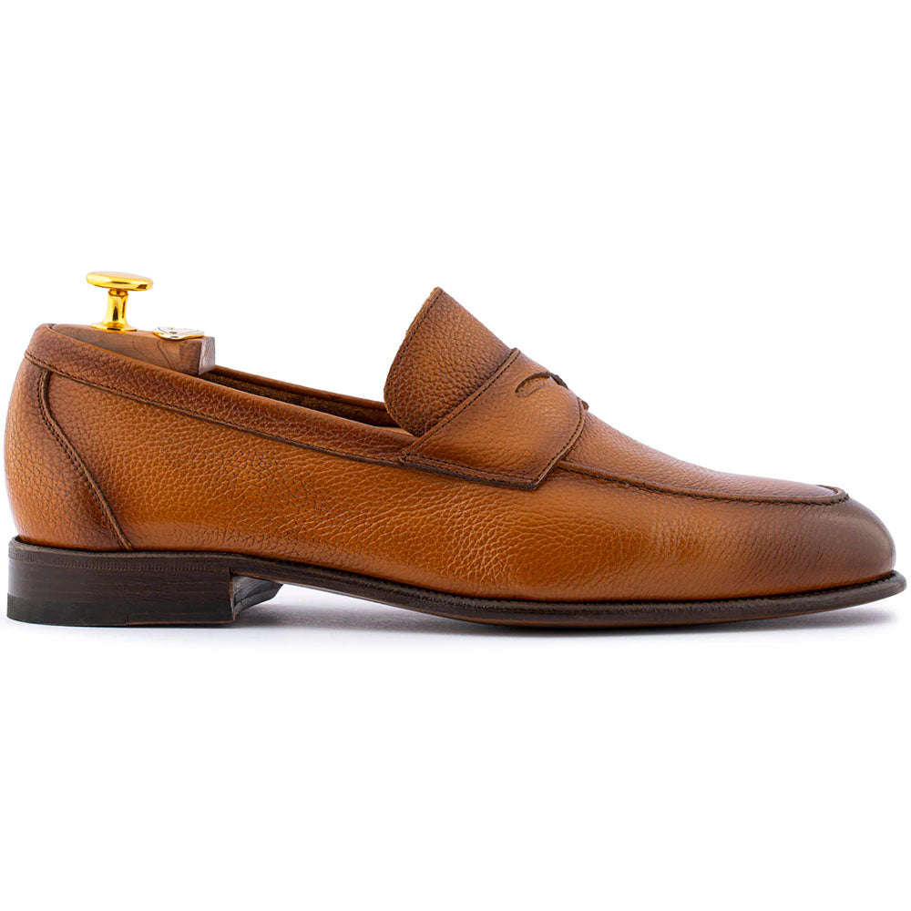 Harris Firenze 1913 Soft Elk-Effect Leather Penny Moccasin Leather