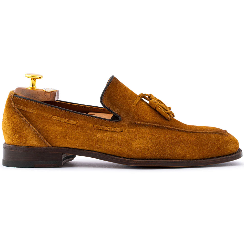 Harris Firenze 1913 Suede Tassel Moccasin Corn