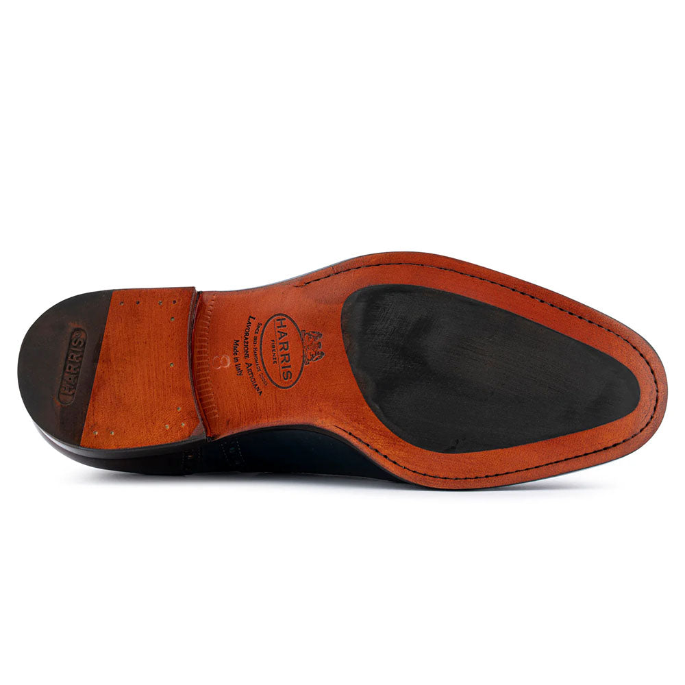 Harris Firenze 1913 Hand-Shaded Brogue Leather Oxford Blue