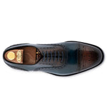 Harris Firenze 1913 Hand-Shaded Brogue Leather Oxford Blue