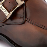 Harris Firenze 1913 Single Buckle Leather Shoes Honey