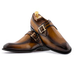 Harris Firenze 1913 Single Buckle Leather Shoes Brown