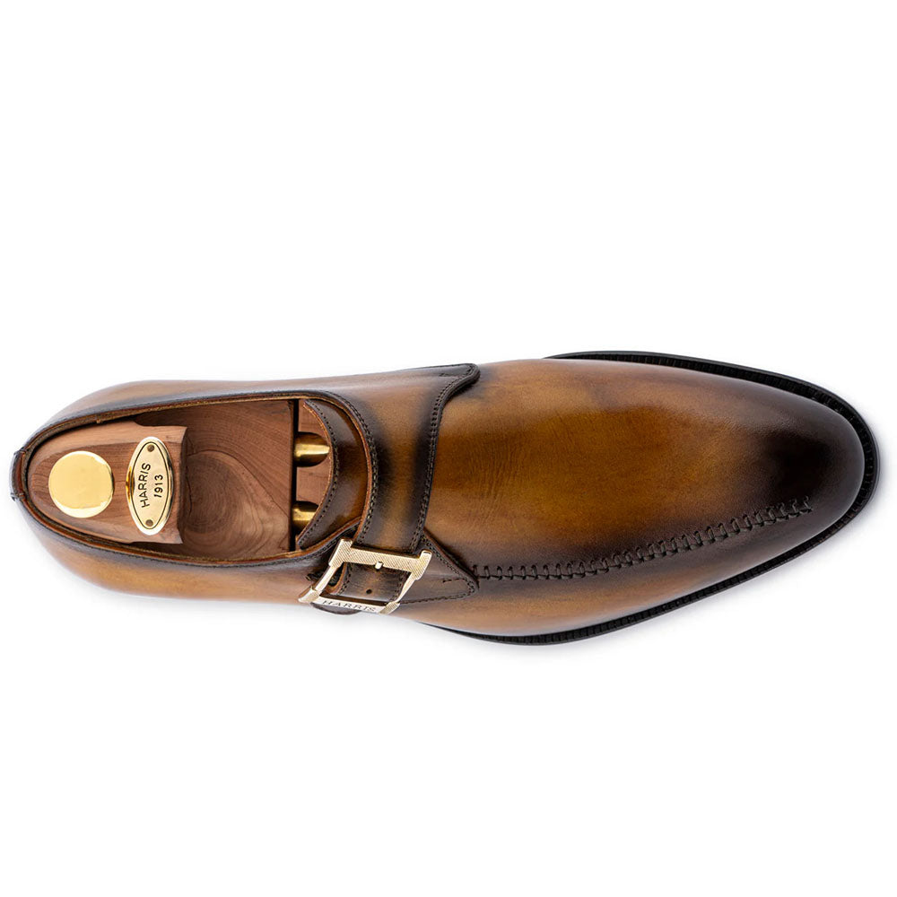 Harris Firenze 1913 Single Buckle Leather Shoes Brown