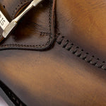 Harris Firenze 1913 Single Buckle Leather Shoes Brown