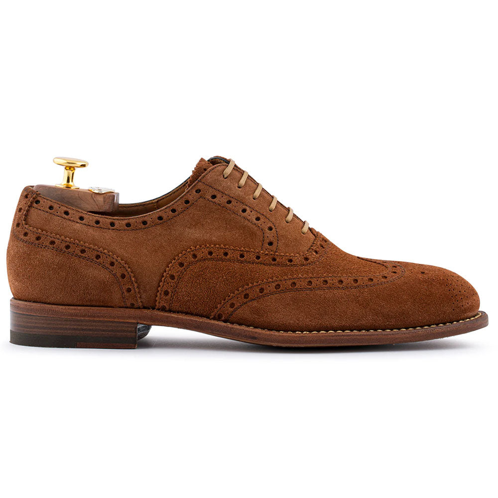 Harris Firenze 1913 Suede Lace-Up Oxford Brown