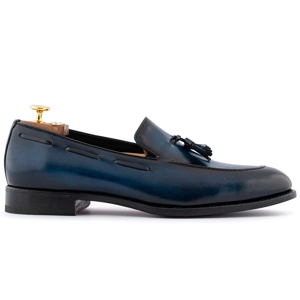 Harris Firenze 1913 Leather Tassel Moccasin Black