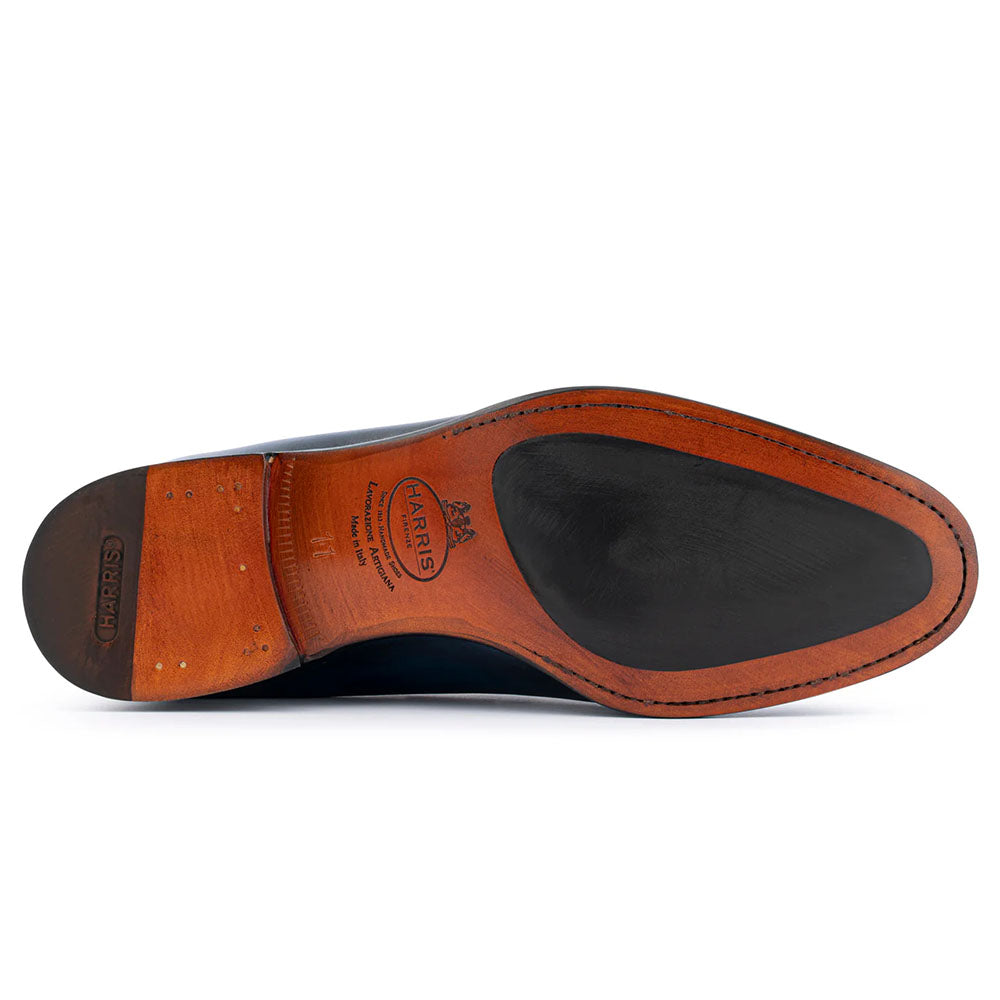 Harris Firenze 1913 Leather Tassel Moccasin Blue