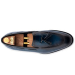Harris Firenze 1913 Leather Tassel Moccasin Blue