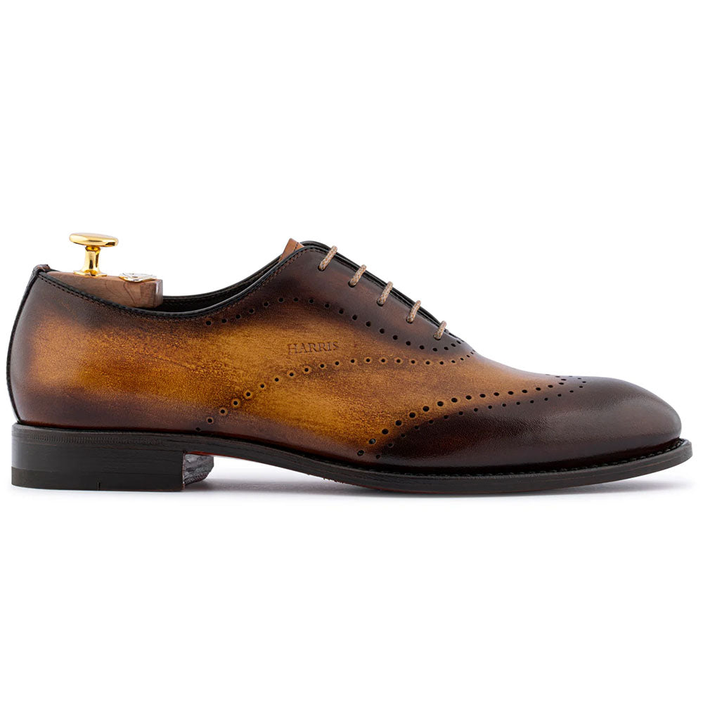 Harris Firenze 1913 French Painted Leather Oxford Brown
