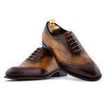 Harris Firenze 1913 French Painted Leather Oxford Brown