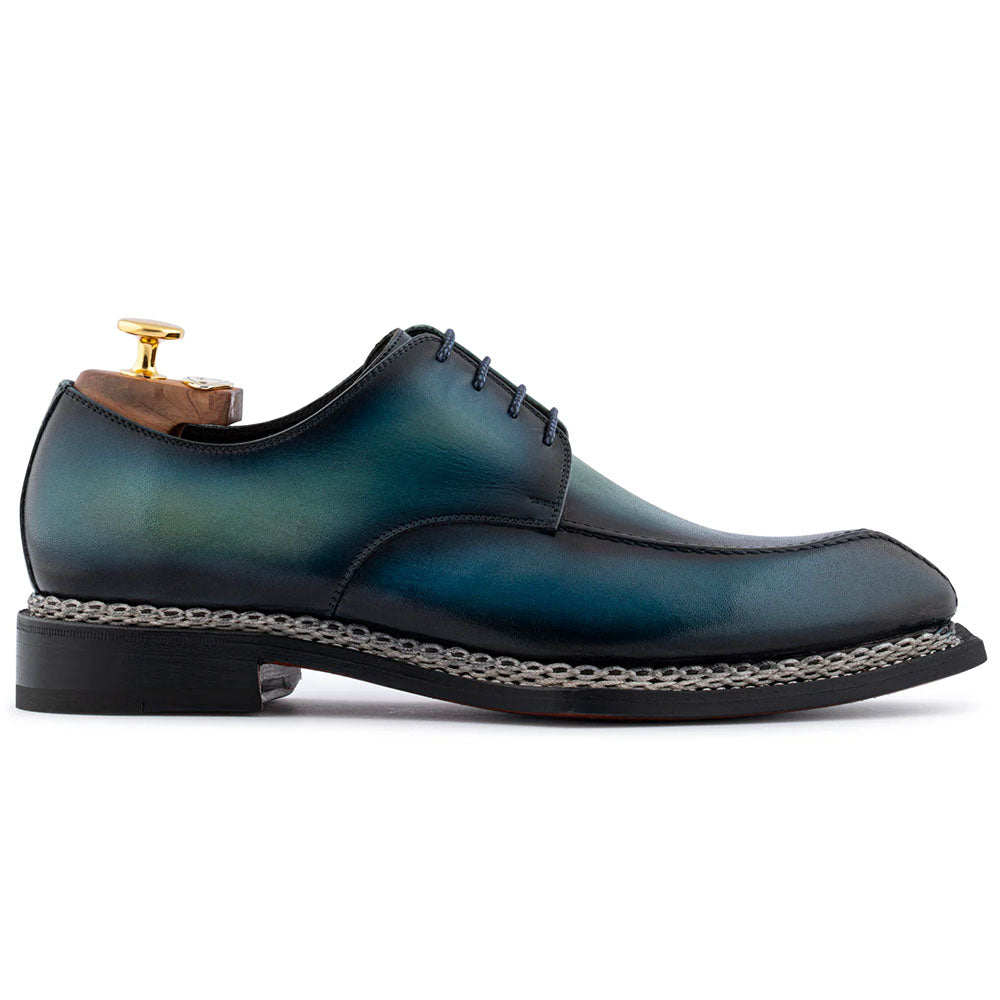 Harris Firenze 1913 Hand-Painted Norwegian Derby Turquoise