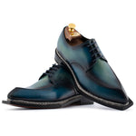 Harris Firenze 1913 Hand-Painted Norwegian Derby Turquoise