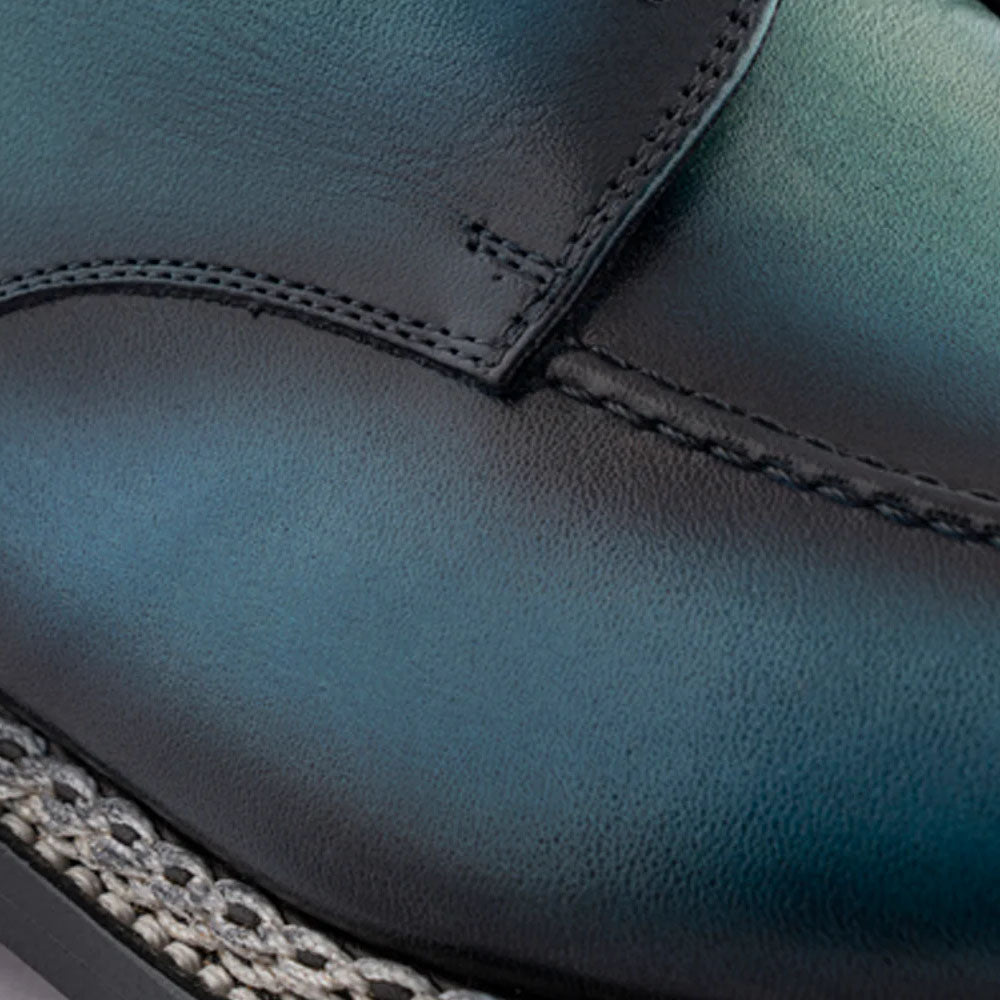 Harris Firenze 1913 Hand-Painted Norwegian Derby Turquoise