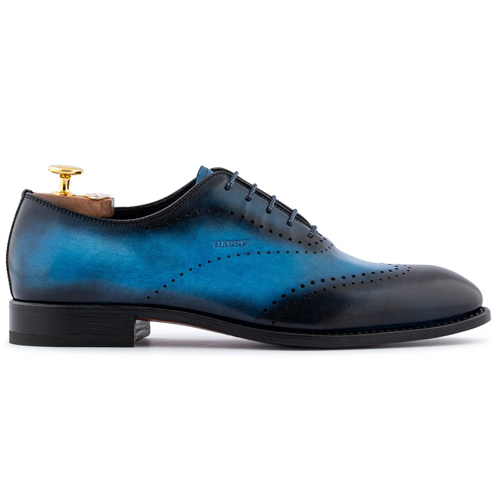 Harris Firenze 1913 French Painted Leather Oxford Blue