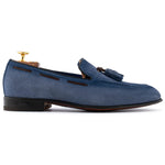 Harris Firenze 1913 Suede Tassel Moccasin Indigo