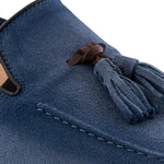 Harris Firenze 1913 Suede Tassel Moccasin Indigo