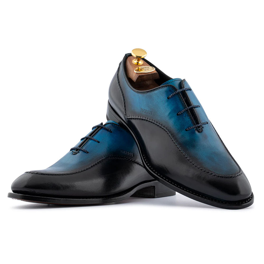 Harris Firenze 1913 Hand-Shaded Leather Oxford Blue