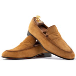 Harris Firenze 1913 Suede Penny Moccasin Corn