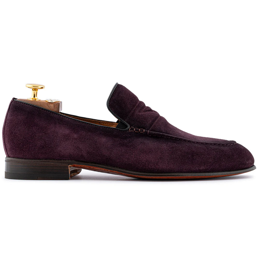 Harris Firenze 1913 Suede Moccasin Burgundy