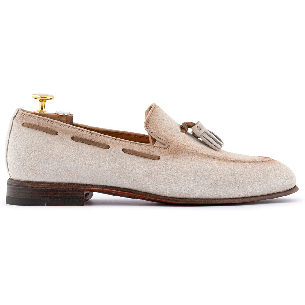 Harris Firenze 1913 Suede Tassel Moccasin Sand