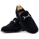 Harris Firenze 1913 Suede Bit Moccasin Blue