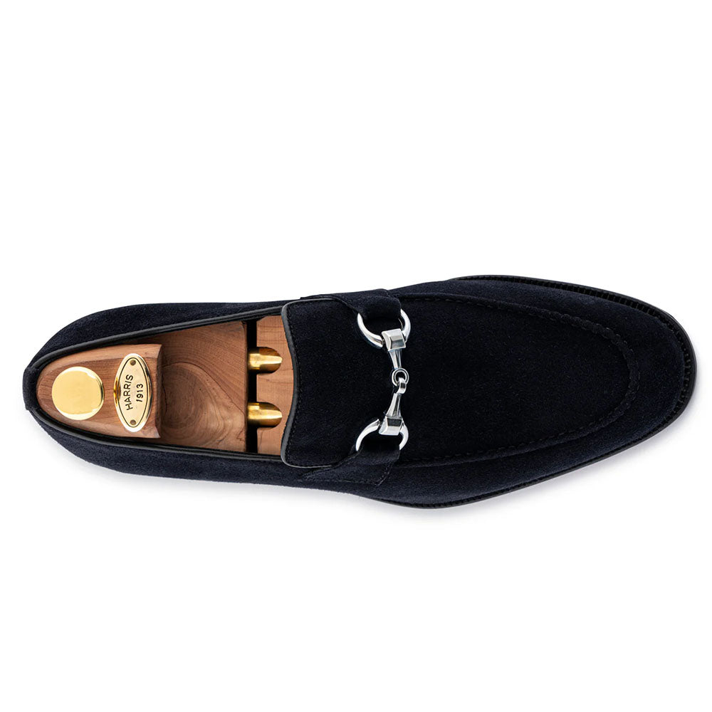 Harris Firenze 1913 Suede Bit Moccasin Blue