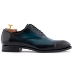 Harris Firenze 1913 Hand-Shaded Cap Toe Leather Oxford Blue